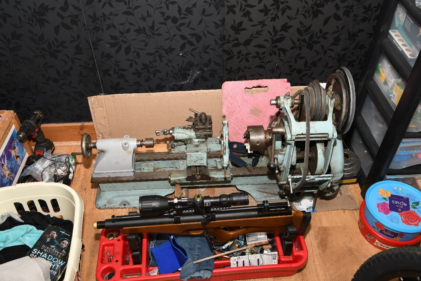 Air rifle and lathe
