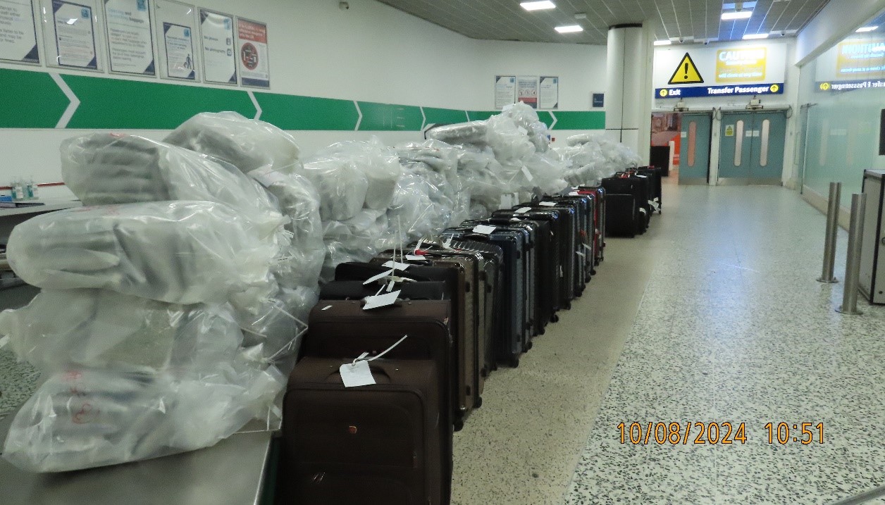 Eleven couriers jailed for £13.8m cannabis smuggle via Birmingham Airport