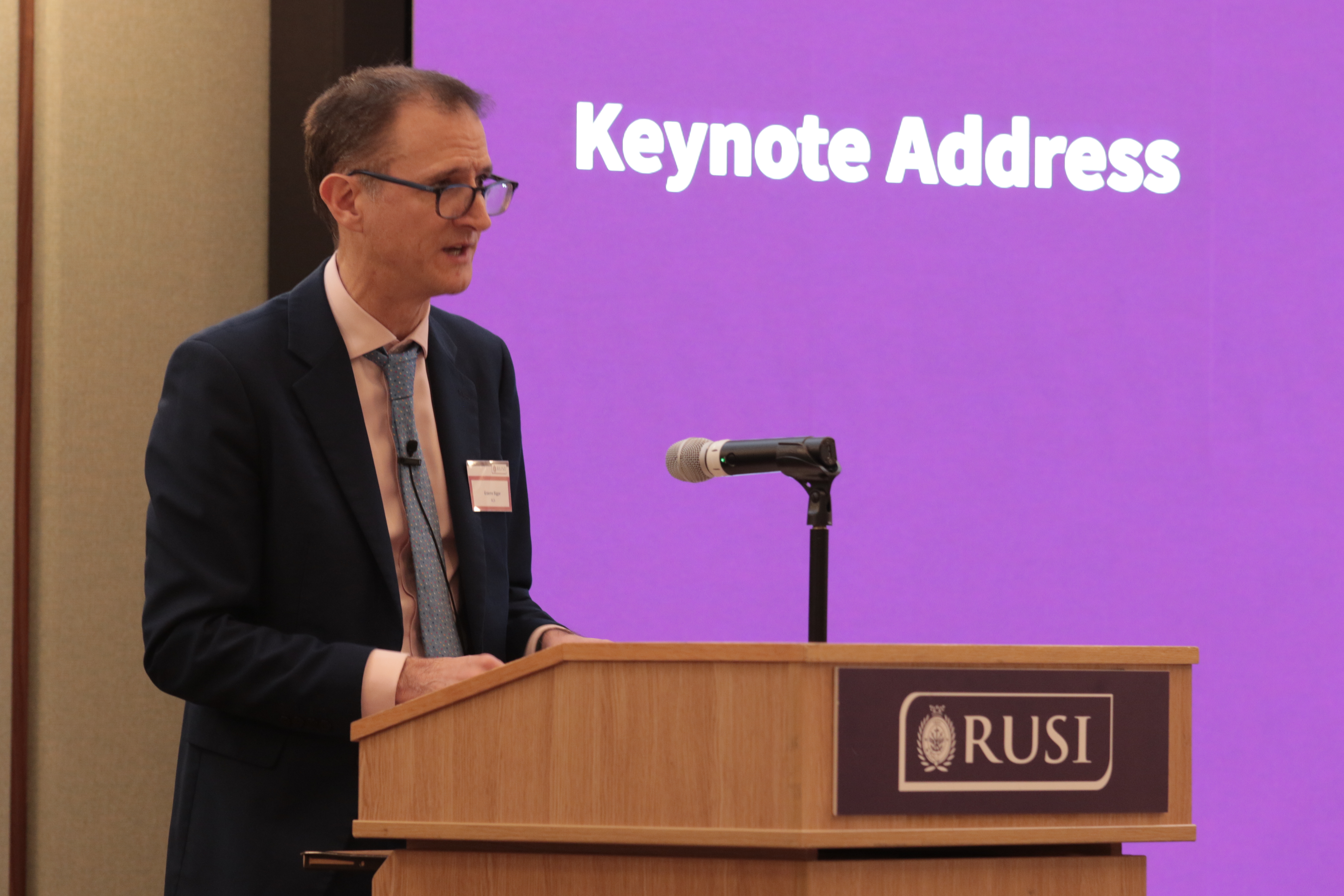 Director General delivering keynote speech