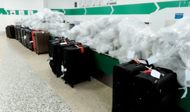 Seizure of cannabis at the airport